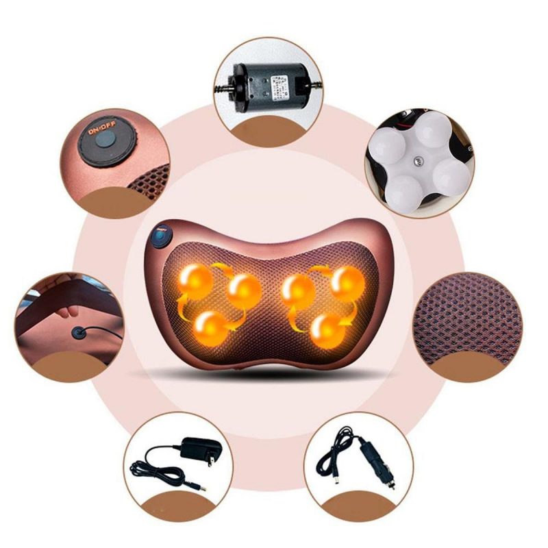 Almofada Massageadora Movimentos Shiatsu Com Cromoterapia –