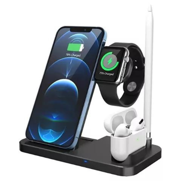 Carregador sem fio 4 em 1 Apple