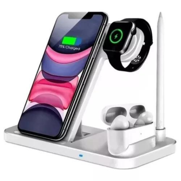 Carregador sem fio 4 em 1 Apple