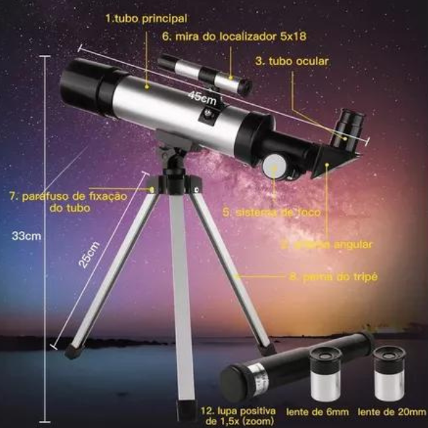 Descubra as Estrelas com Este Telescópio Astronômico