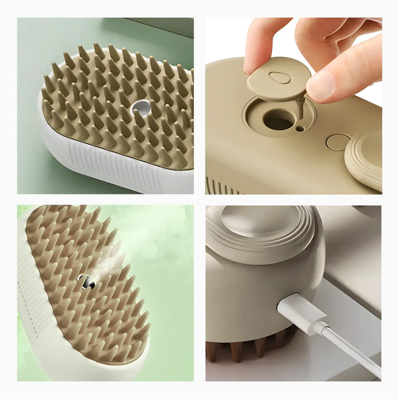 Escova A Vapor Para Pets Primeira Linha