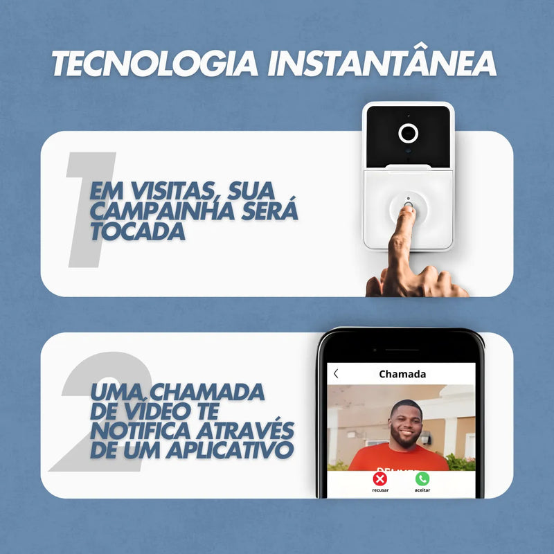 Campainha C/ Câmera e Áudio WIfi