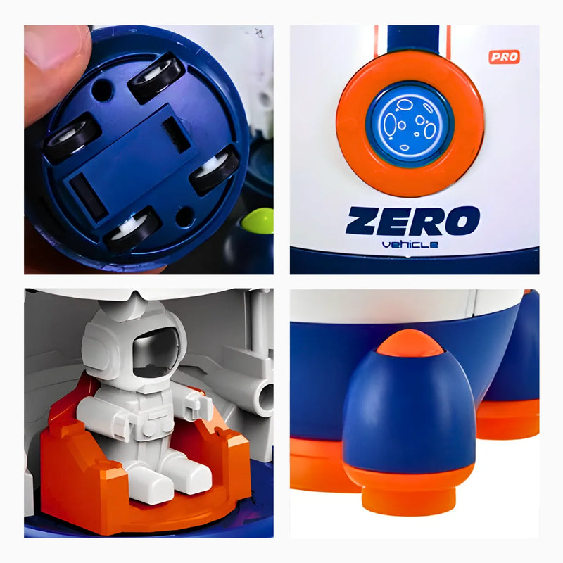 Foguete Espacial Infantil com Astronauta