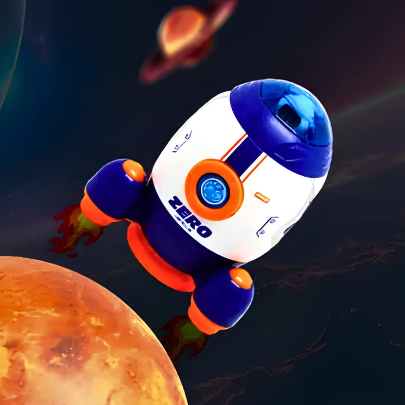 Foguete Espacial Infantil com Astronauta