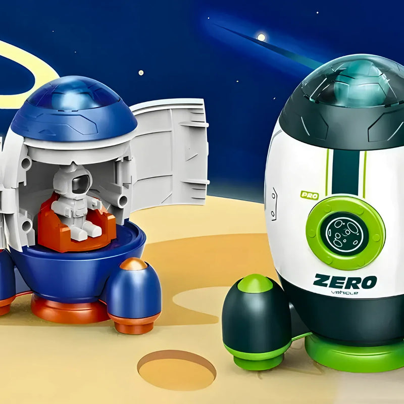Foguete Espacial Infantil com Astronauta