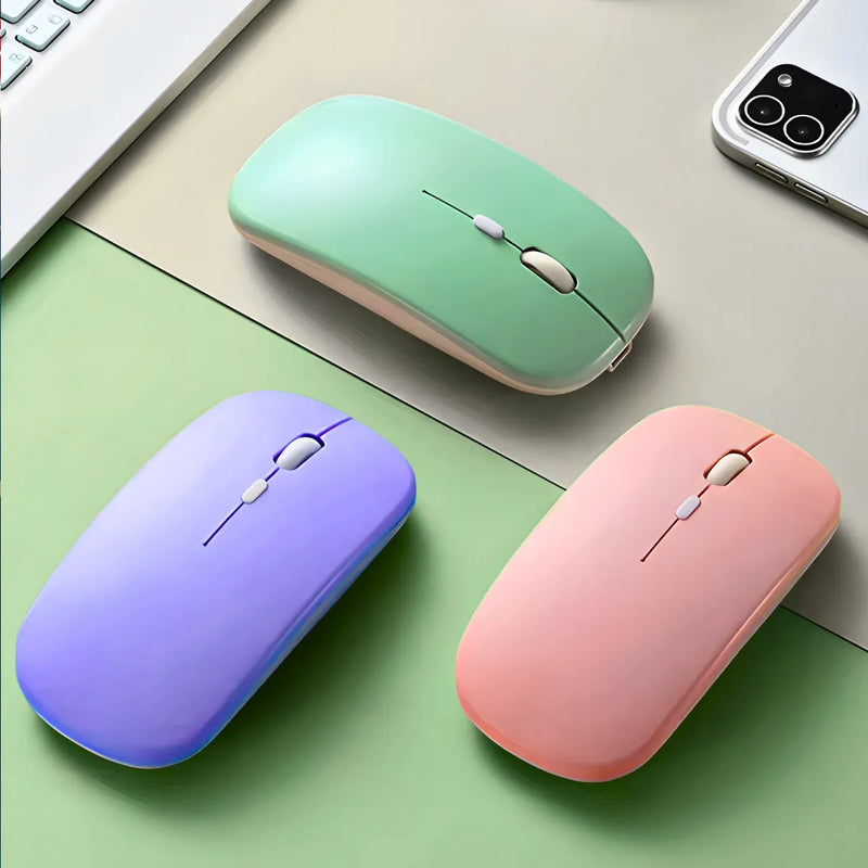 Teclado Sem Fio Bluetooth Recarregável Com Mouse - VERDE