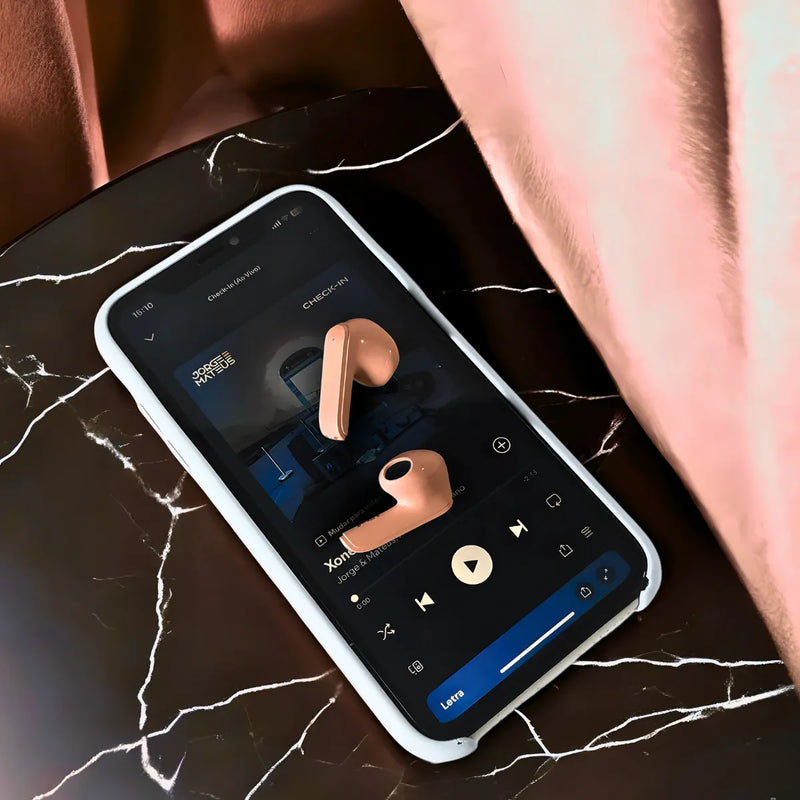 2 em 1 Imperdível! Fone Bluetooth + Caixa de Som S Fio Rosa