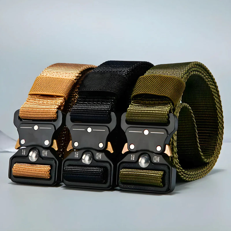 Cinto Tático Militar Com Fivela De Metal