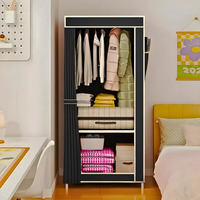 Guarda Roupa Closet Dobrável Organizador com Capa de Tecido