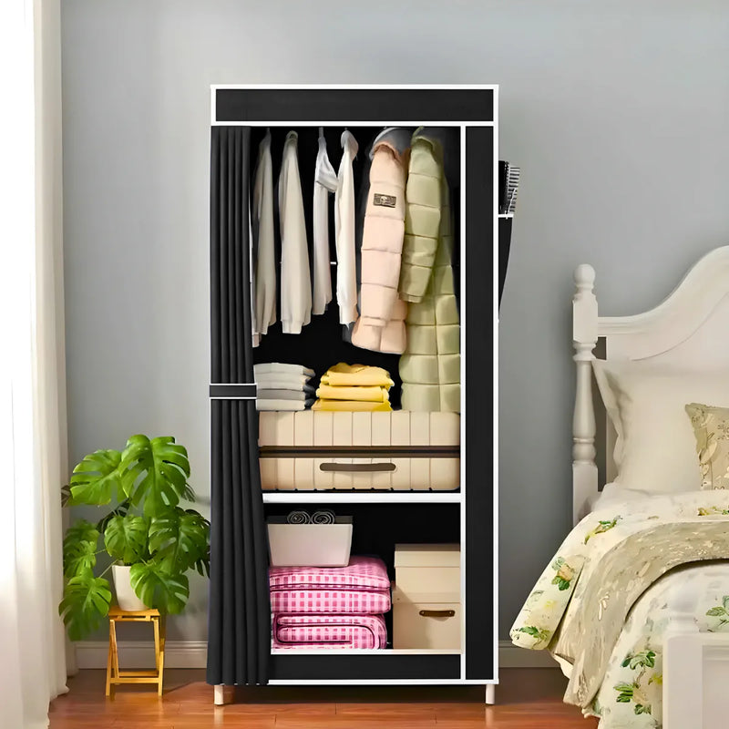 Guarda Roupa Closet Dobrável Organizador com Capa de Tecido