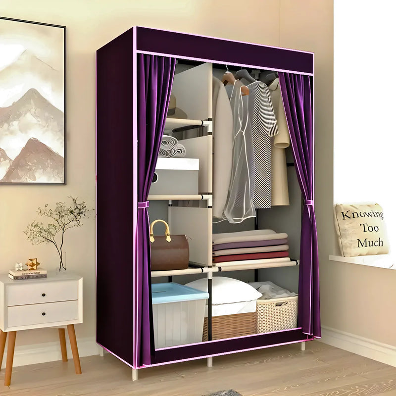 Guarda Roupa Closet Dobrável Organizador com Capa de Tecido