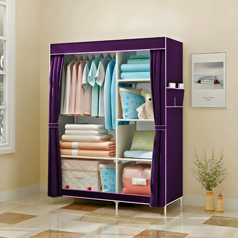 Guarda Roupa Closet Dobrável Organizador com Capa de Tecido