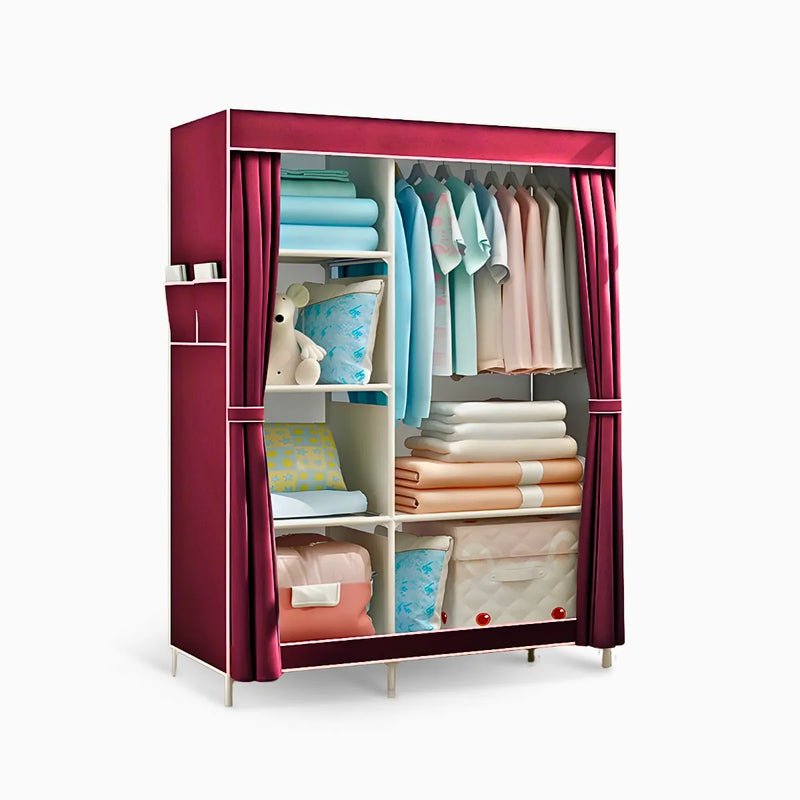 Guarda Roupa Closet Dobrável Organizador com Capa de Tecido