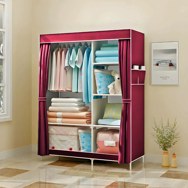 Guarda Roupa Closet Dobrável Organizador com Capa de Tecido