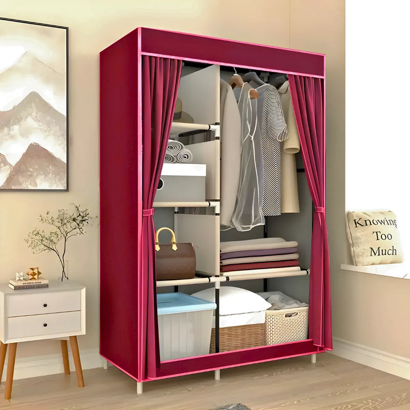 Guarda Roupa Closet Dobrável Organizador com Capa de Tecido