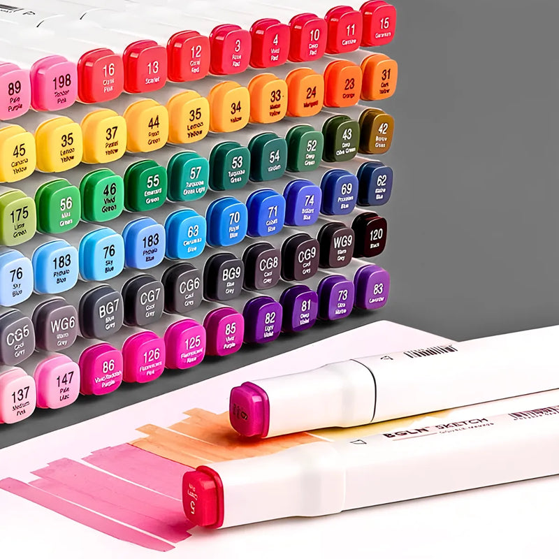 Kit Livro De Colorir Capa Dura + 24 Canetinhas - AMARELO