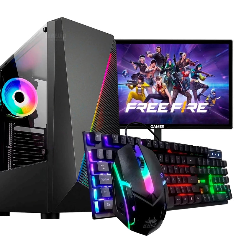 Cpu Gamer Barato I7 16gb Ssd 240gb + Wifi + GT 610 Nvidia (Completo com monitor 20)