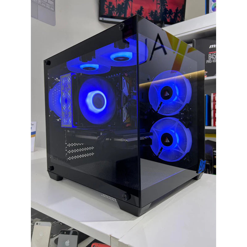 Gabinete gamer Gamer INTEL 10/20 NÚCLEOS / RX580 / MEMÓRIA 16GB DDR4 / SSD 512GB / 05 FANS ARGB GABINETE AQUÁRIO