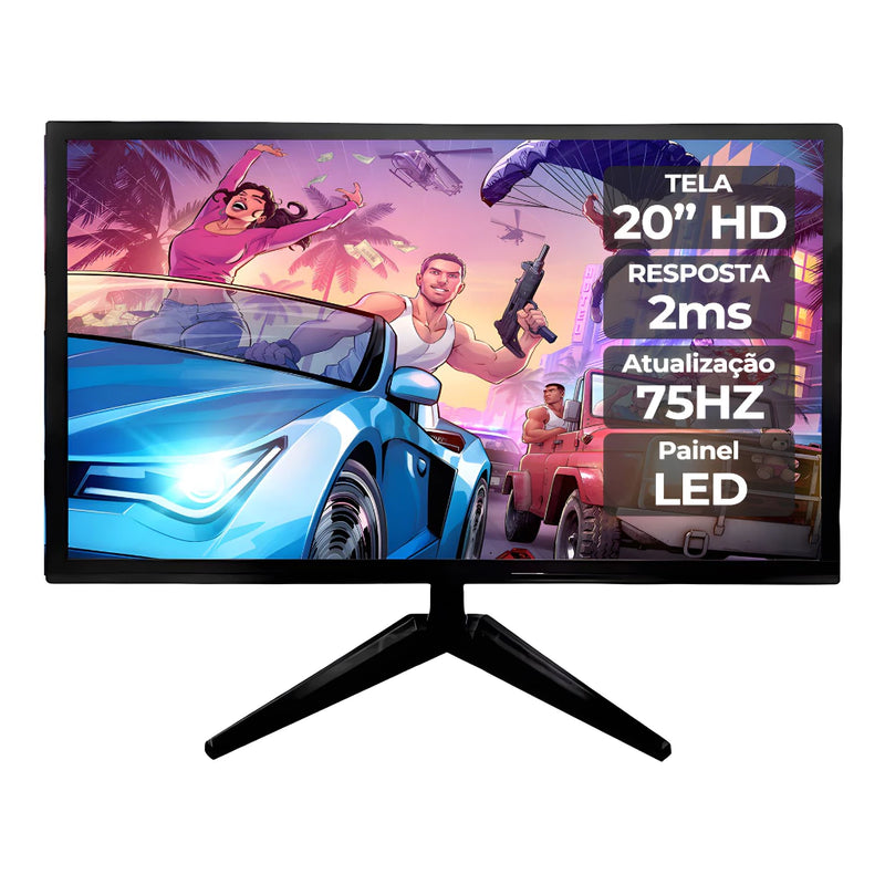Computador Intel Core I5 8gb Ram SSD 120GB completo com monitor de 20