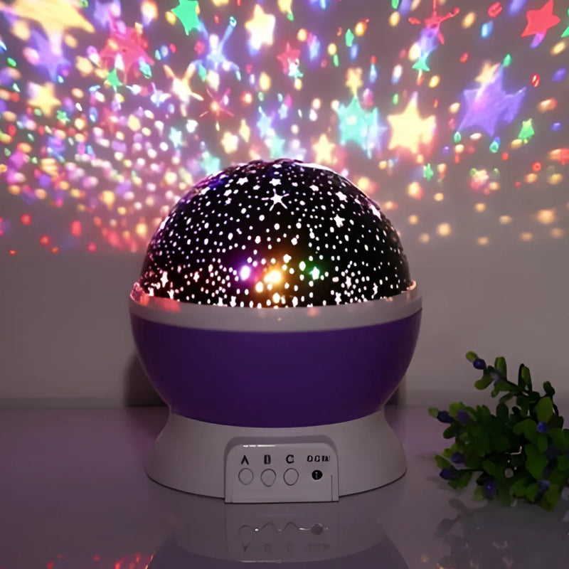 Luminária Projetor Estrelas 360º Abajur Star Master