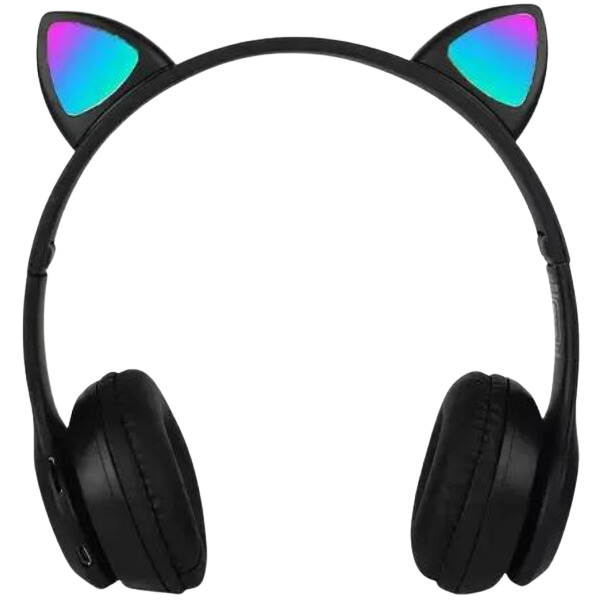 Fone de Orelha De Gato Led Colorido bluetooth